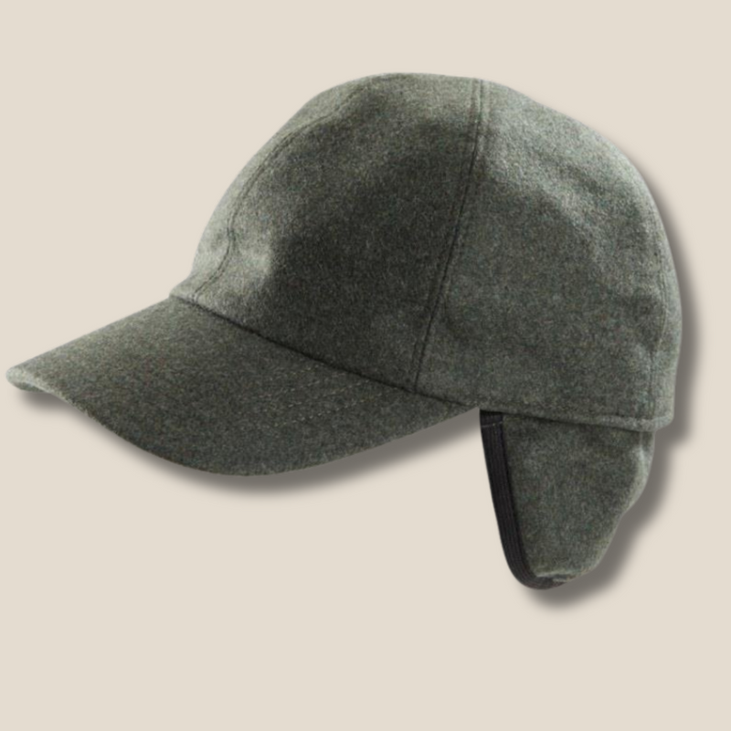 Kelsey - Baseball Cashmere Cap w/ Ear Flaps - Just in time for Cold Weather Save 25%