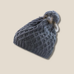 Women's Soft Cashmere Cap with Pom Pom - Made in Italy - Save 45%
