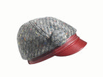 Women's Angora Knit And Leather Cap -  Save 40%
