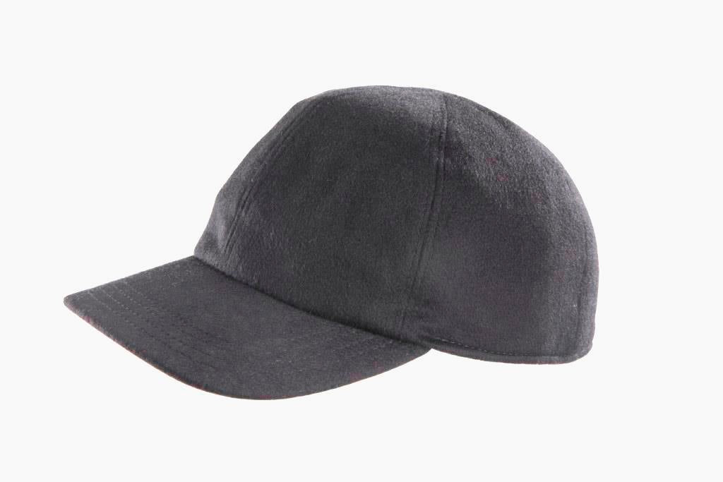 Cashmere-Blend Baseball Cap - Dark Charcoal Grey - Save - Almost Sold Out! M Grey / Grey
