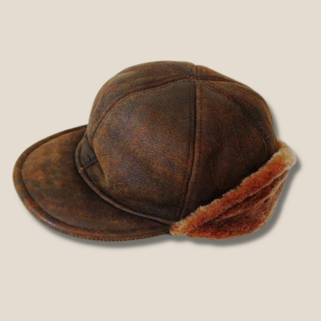 GENUINE LAMBSKIN JOCKEY CAP WITH CUFF - Special Purchase MADE IN GENUINE LAMBSKIN JOCKEY CAP WITH CUFF - Special Purchase MADE IN