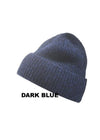 100% Soft Cashmere Knit Ribbed Cuffed Cap From Italy